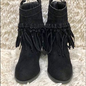 Like New Black Cato Fringe Boots